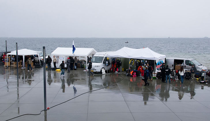 Dykningens Dag 2009 – grill i regnvejr