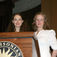 Ingrid (t.h.) på talerstolen på Smithsonian sammen med forrige års European Scholar, hollandske Eline Feenstra (t.v.) OWUSS-scholarship – Ingrids dagbog august