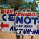 Aktún-Ha ligger ganske tæt på vejen. Cenoten blev tidligere brugt som et bekvemt sted at vaske biler, deraf det alternative navn Carwash. I den hule hånd – Full cave i Mexico