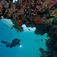 Ved væggen foran Blue Hole. Dahab – En oase på Sinai