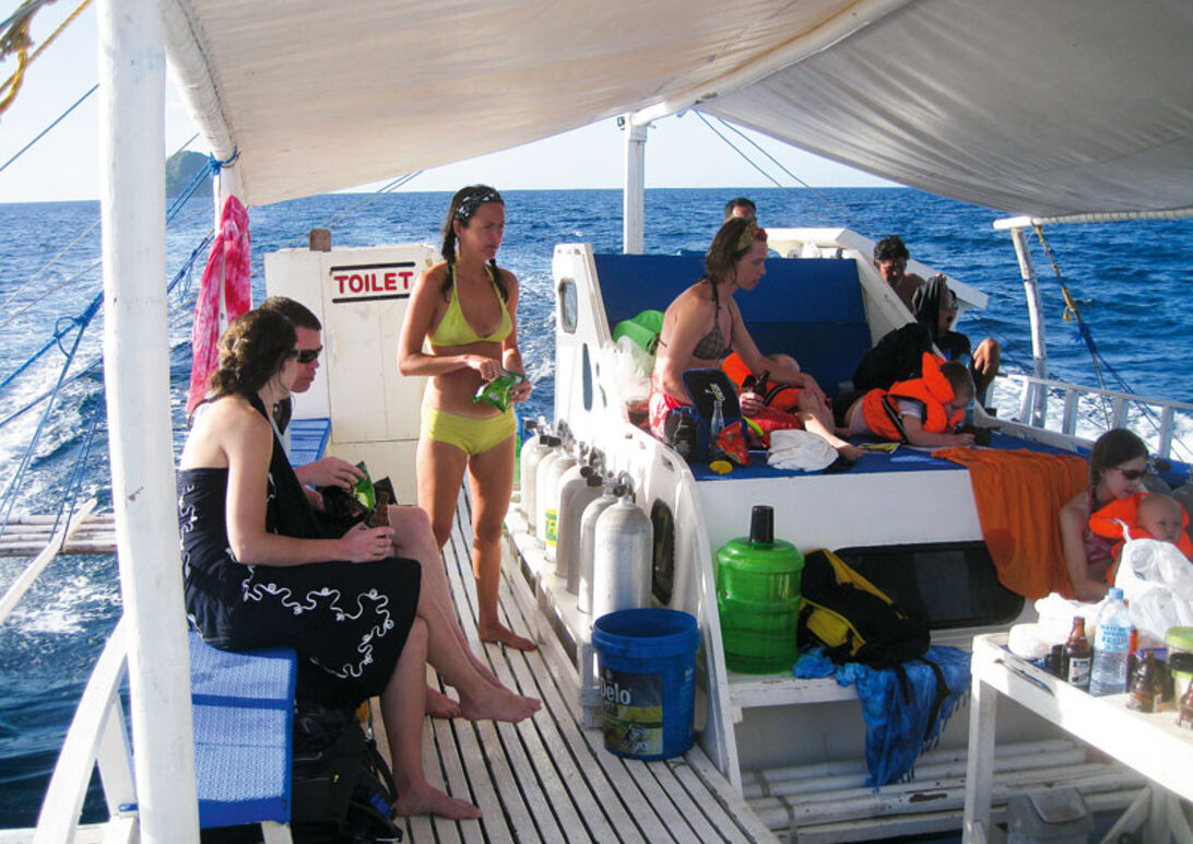 Dykning med familien Dykning med familien